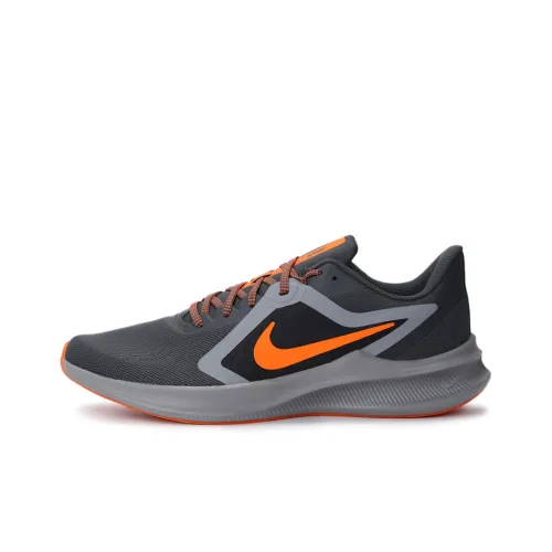 Nike Downshifter 10 Running Shoes Men Low-Top Gray/Orange