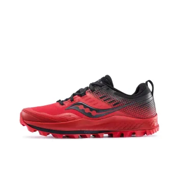 Saucony Cushioned Anti Slip And Wear Resistant Lightweight Low Top Training Running Shoes Men's Red Black