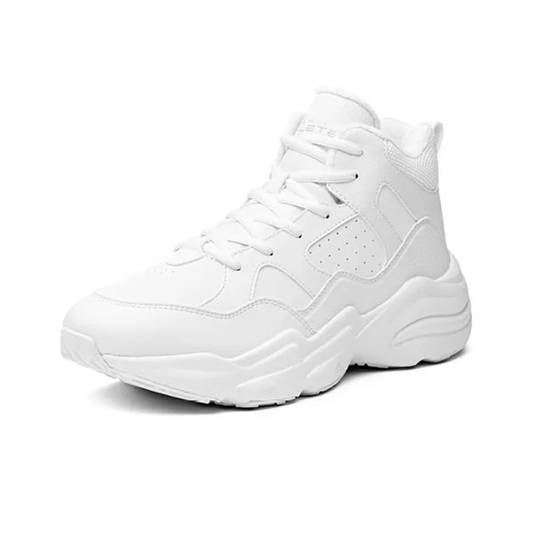 Anta Cushioning Warm Mid-Top Running Shoes Men's Pure White-2
