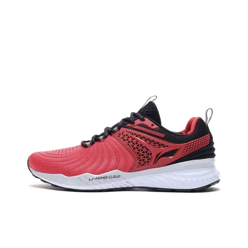 LINING Cloud 5 V2 Running Shoes Unisex Low-Top Red/Black