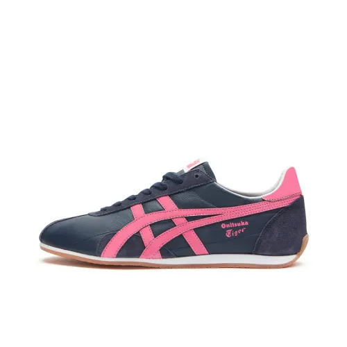 Onitsuka Tiger Runspark Running Shoes Unisex Low-Top Navy Blue Pink