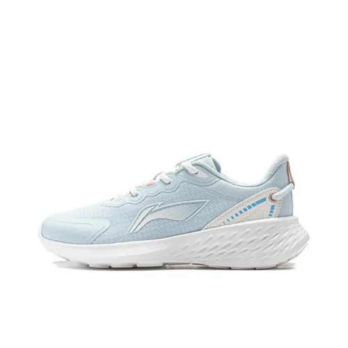 LINING Soft Running Shoes Women's Low-Top Cloud Porcelain Blue/Mist White