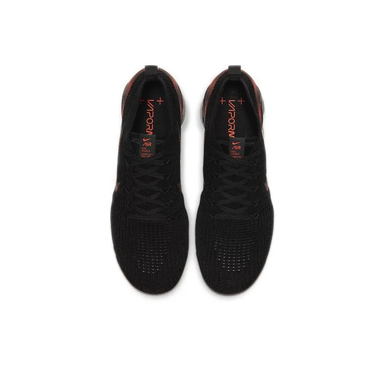 Nike Air VaporMax Flyknit 3 Black Total Orange Dark Smoke Grey-3