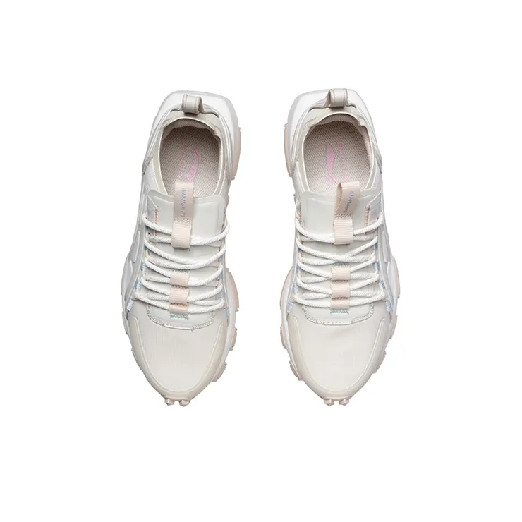 LINING Running Shoes Women's Low Top White/Apricot-3
