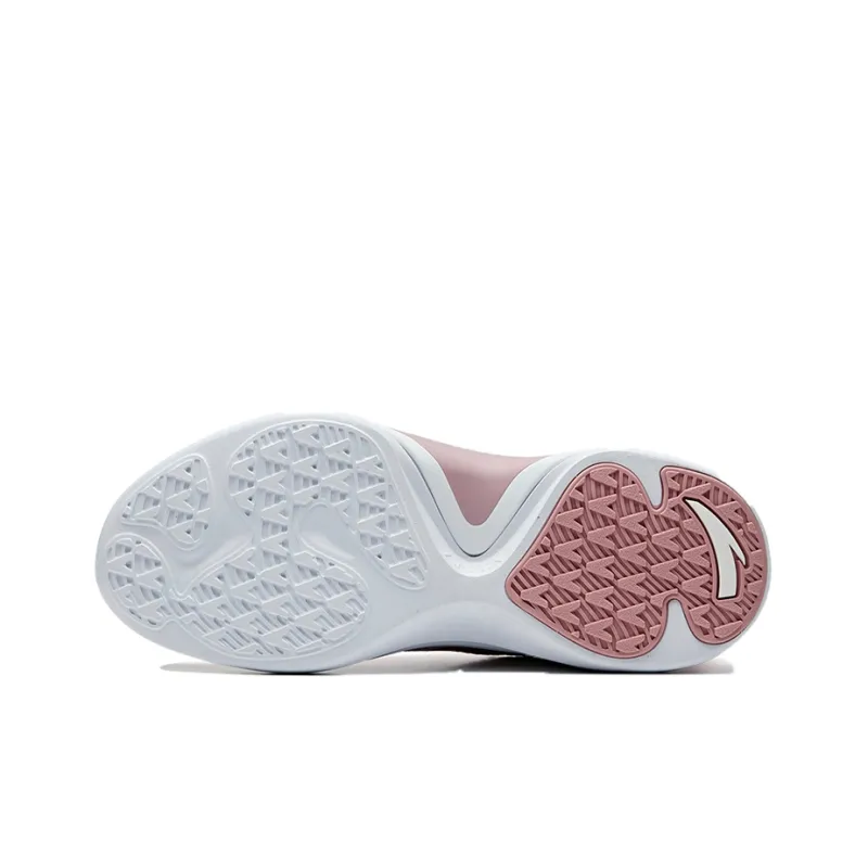 ANTA Running Shoes Women's Low Top Dusty Gray/Pearl Pink/ANTA White-4