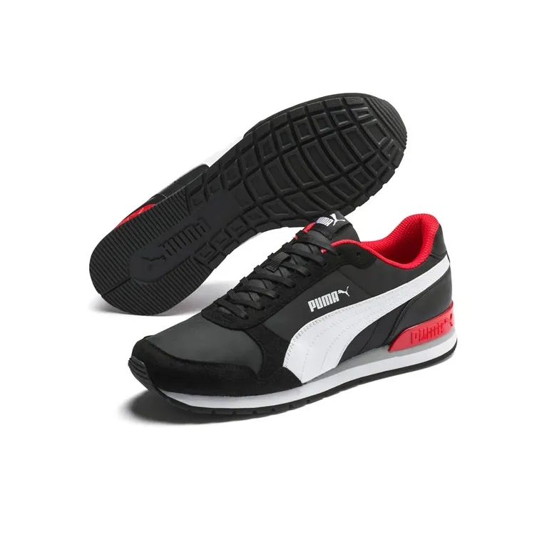 PUMA St Runner V2 Black/White/Red-2