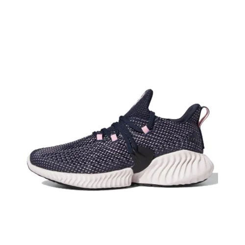 Adidas Alphabounce Instinct Running Shoes Women's Low-Top Ink Blue/Pink