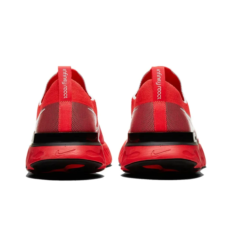 Nike React Infinity Run Flyknit Bright Crimson Black-3