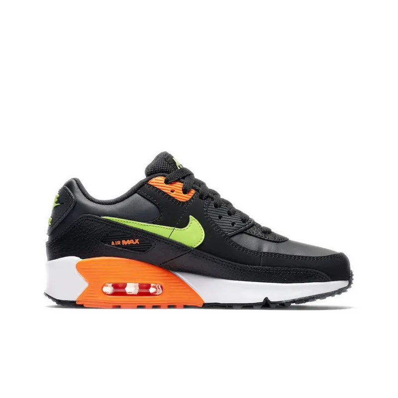 Nike Air Max 90 Black Total Orange Ghost Green GS-1