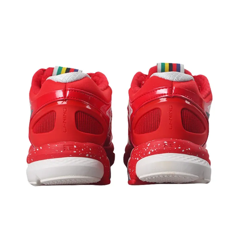 LiNing Furious Rider 3 Cushioning Low Top Running Shoes Women's Red-3
