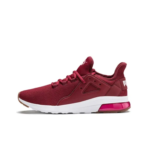 PUMA Electron Running Shoes Unisex Low-Top Burgundy