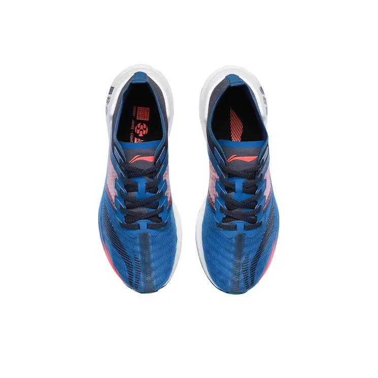 LINING Jueying Essential Running Shoes Men Low Top Blue/Orange-3