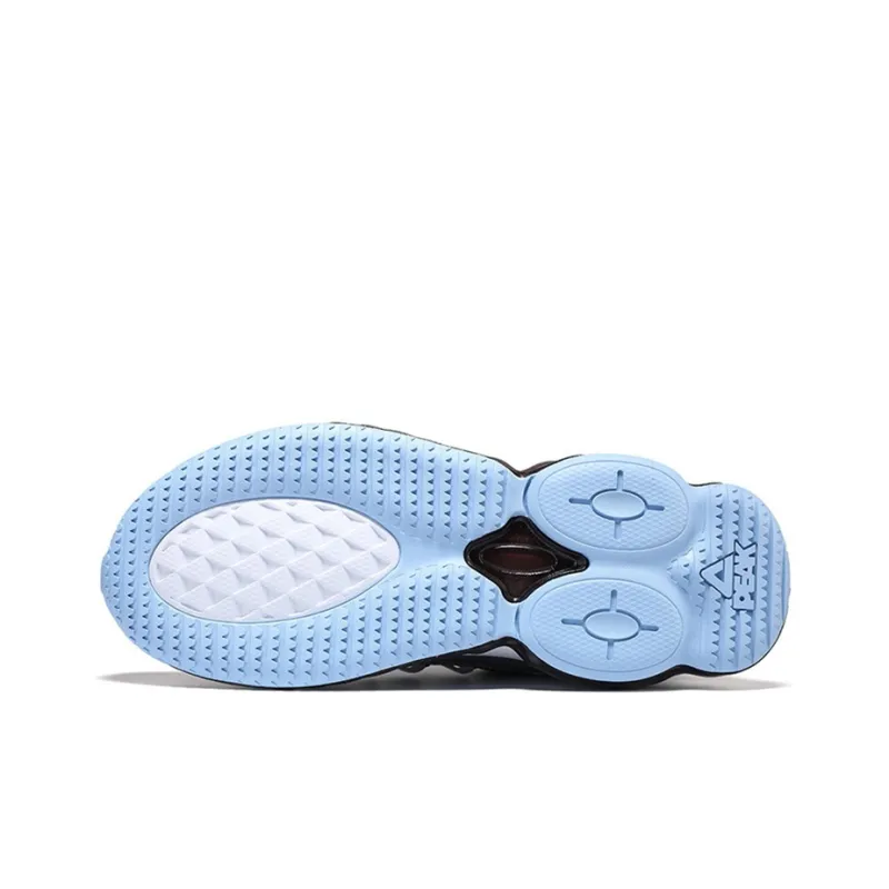PEAK Air Cushion Cushioning Anti Slip And Wear Resistant Low Top Running Shoes Men's Silver Black-5