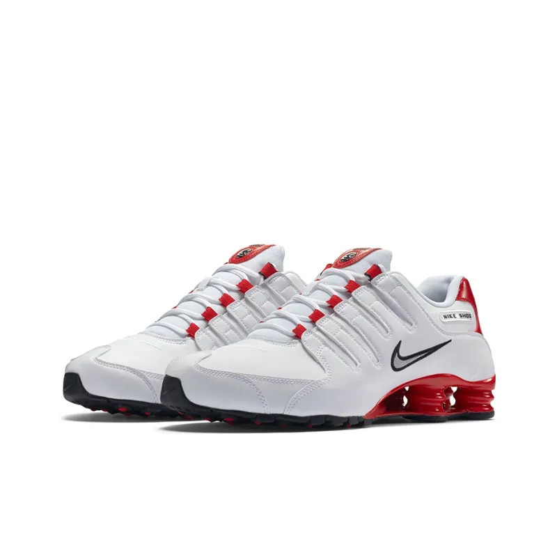 Nike Shox Nz White University Red-1