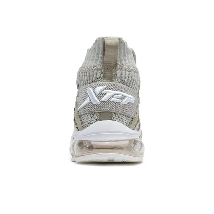 XTEP Generation 1 Air Cushion Lightweight Breathable And Wear Resistant Cushioning High Top Running Shoes Women's Beige-2