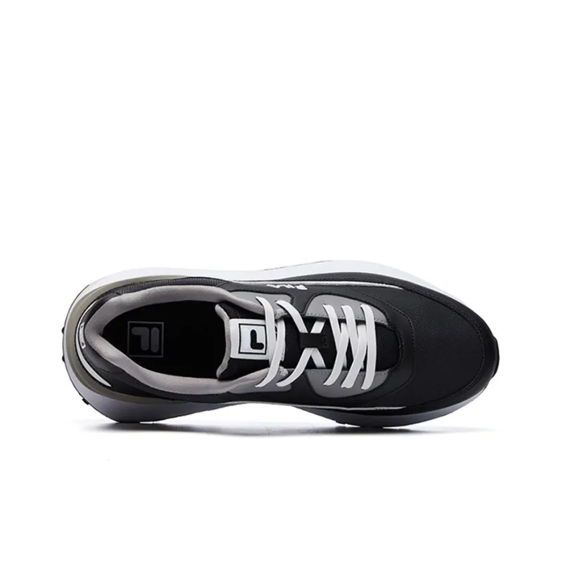 FILA Jogger Low Top Running Shoes Men's Black Gray-4