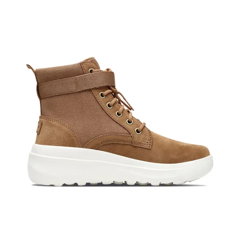Skechers Skyhigh Ultra Cushioning Anti Slip Wear Resistant And Warm Coverage High Top Running Shoes Women's Brown-1