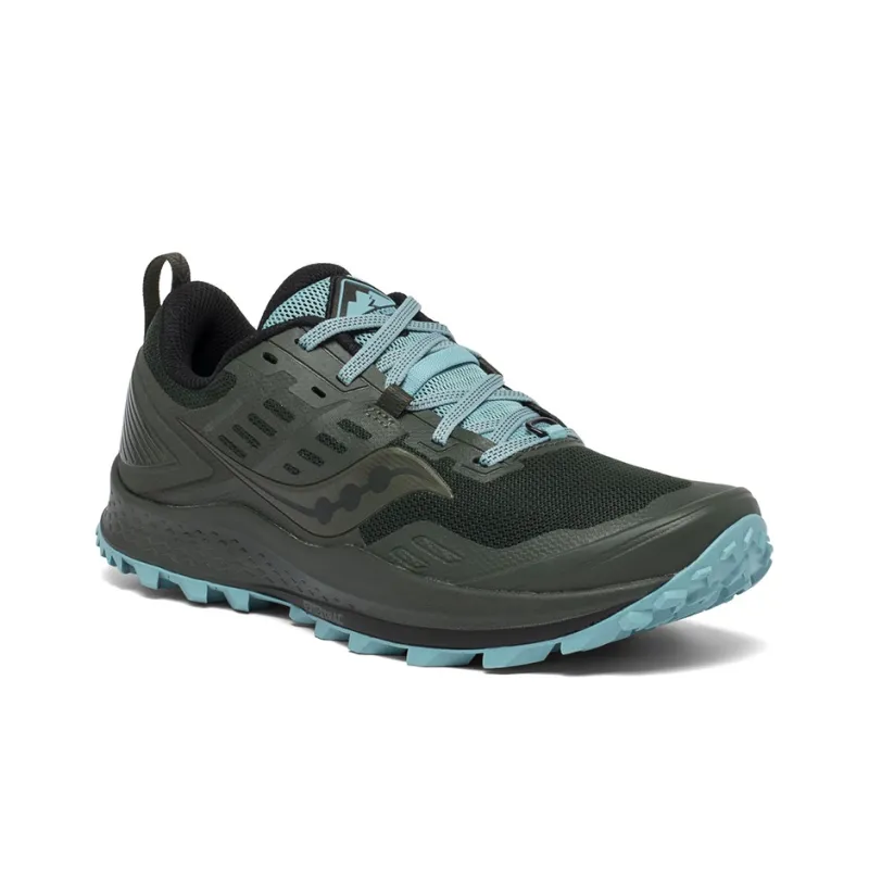 Saucony Slip-Resistant Lightweight Cushioning Wear-Resistant Low-Top Running Shoes Women's Pine Grey Blue-2