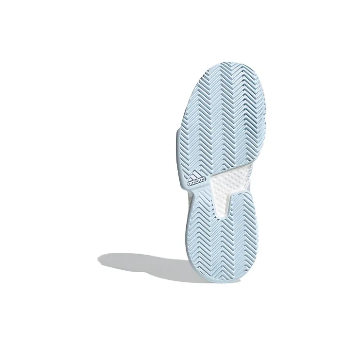 Adidas Solecourt Breathable Low-Top Training Running Shoes Women's White Light Blue-5