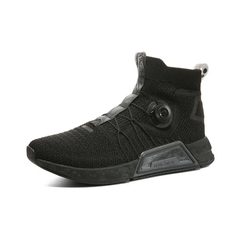 PEAK Taichi Ninja Cushioning Anti Slip And Wear Resistant High Top Running Shoes Men's Black-2