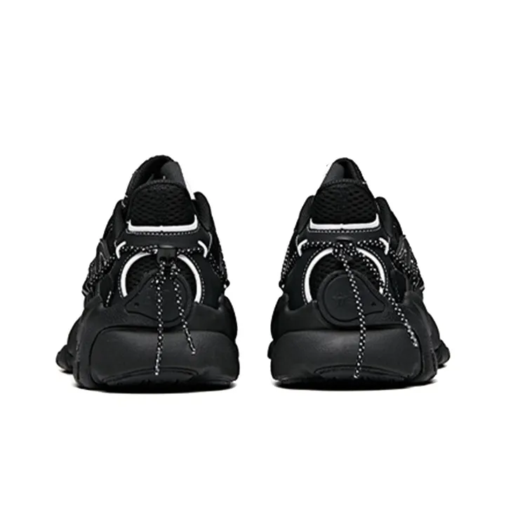 Anta Cushioned Slip-Resistant Abrasion-Resistant Breathable Low-Top Running Shoes Men's Black-3