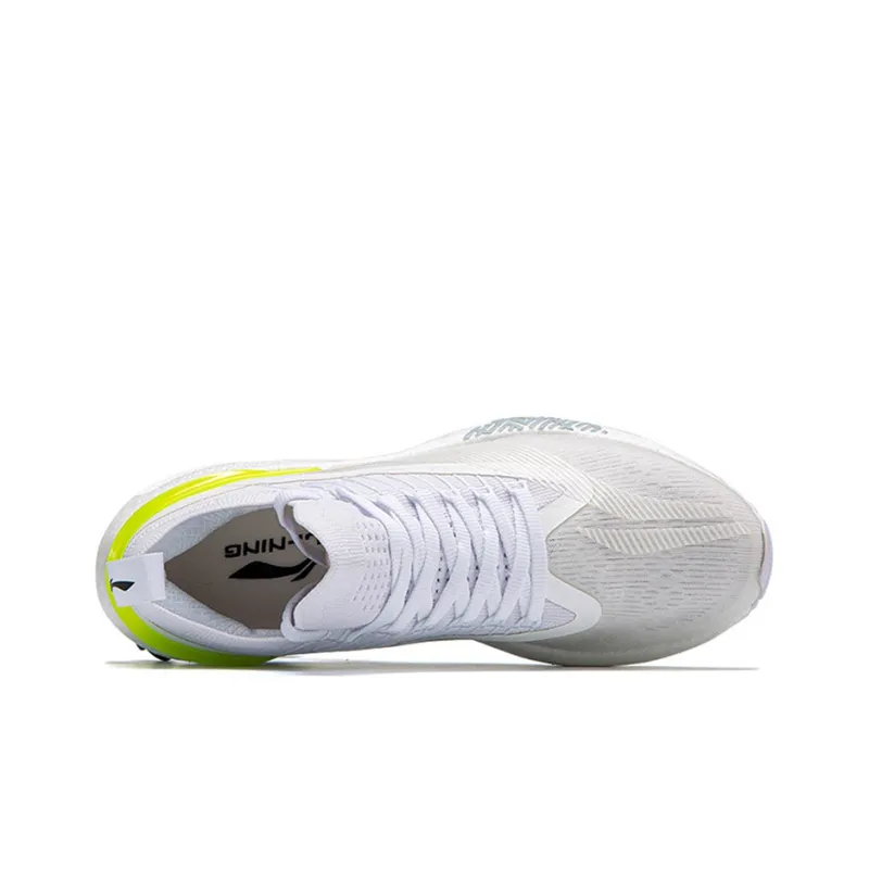 LiNing Jueying 䨻 Slip-Resistant Low-Top Running Shoes Men's White Yellow-3