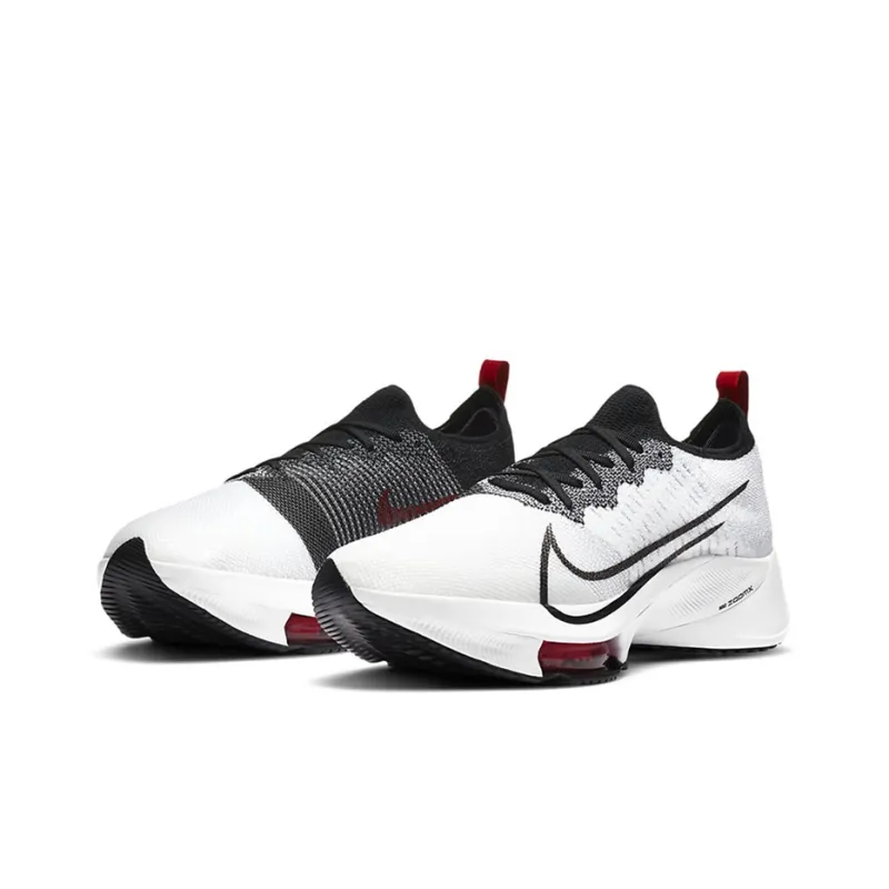 Nike Air Zoom Tempo Next% Flyknit White University Red+E23-2