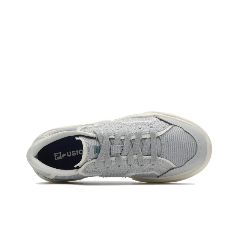 FILA FUSION POP 2 Slip Resistant Low Top Skateboard Shoes Women's Daybreak Gray-3