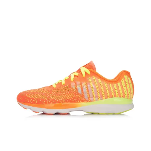 LINING Super Light 13 Running Shoes Women's Low-Top Neon Radiant Orange