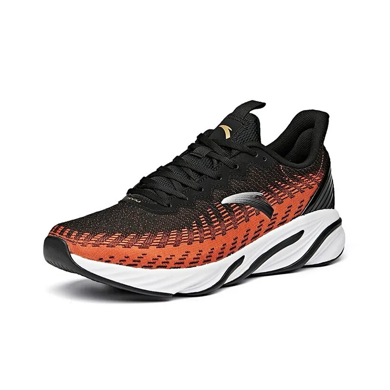Anta Non-slip Breathable And Wear-resistant Low-Top Running Shoes Men's Black Orange-1
