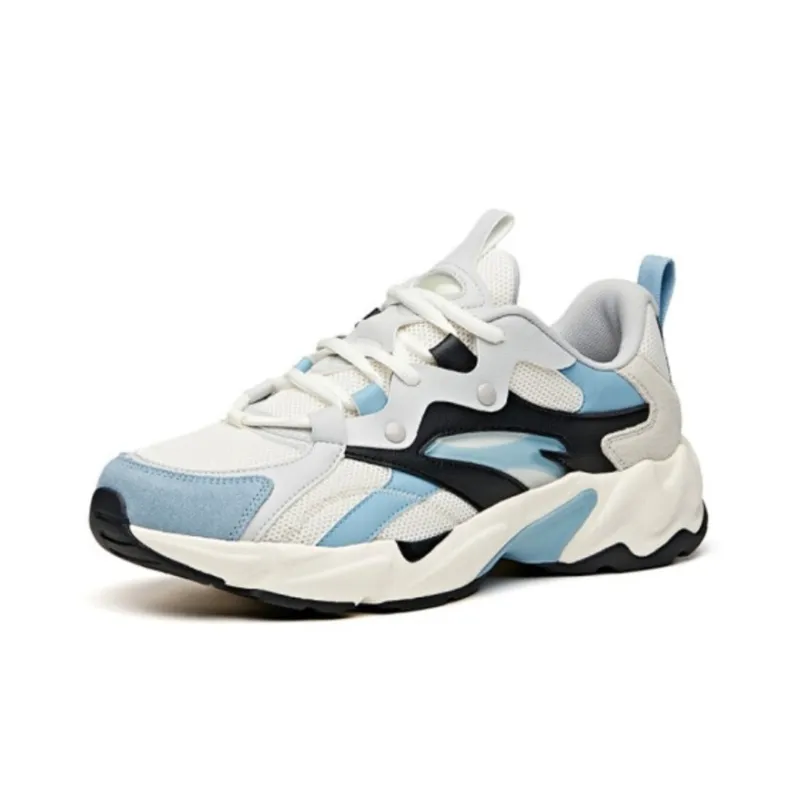 Anta Height Increasing Low-Top Running Shoes Men's White Blue Black-1