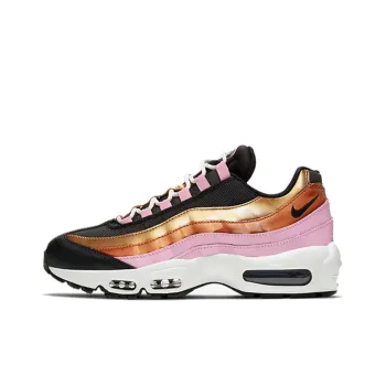 Nike Air Max 95 Low-Top Casual Running Shoes GS Black Gold Pink