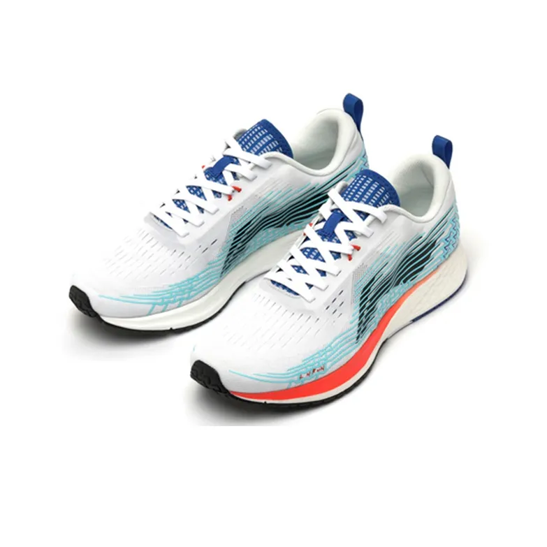LiNing Red Hare 4 Shock Absorbers With Slip Resistant Features Low Top Running Shoes Men's Crystal Blue-2