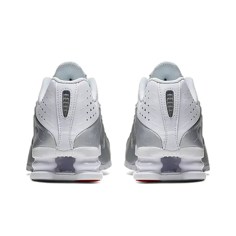 Nike Shox R4 White Metallic Silver GS-3