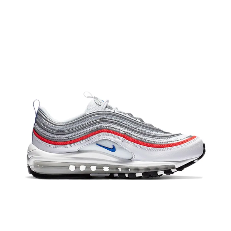Nike Air Max 97 Metallic Silver Flash Crimson Racer Blue Women's-1