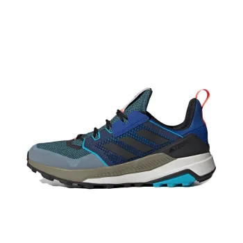 Adidas Terrex Trailmaker Low-Top Marathon Running Shoes Men's Blue Gray White