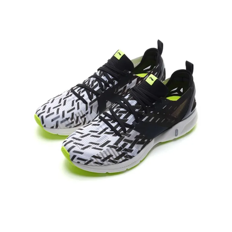 LiNing Super Light 16 Lightweight Breathable And Supportive Low Top Running Shoes Unisex White Black-2