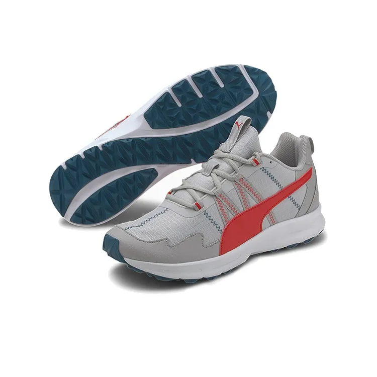 PUMA Escalate Cushioned Wear-Resistant Lightweight Low-Top Running Shoes Men's Gray Red-2