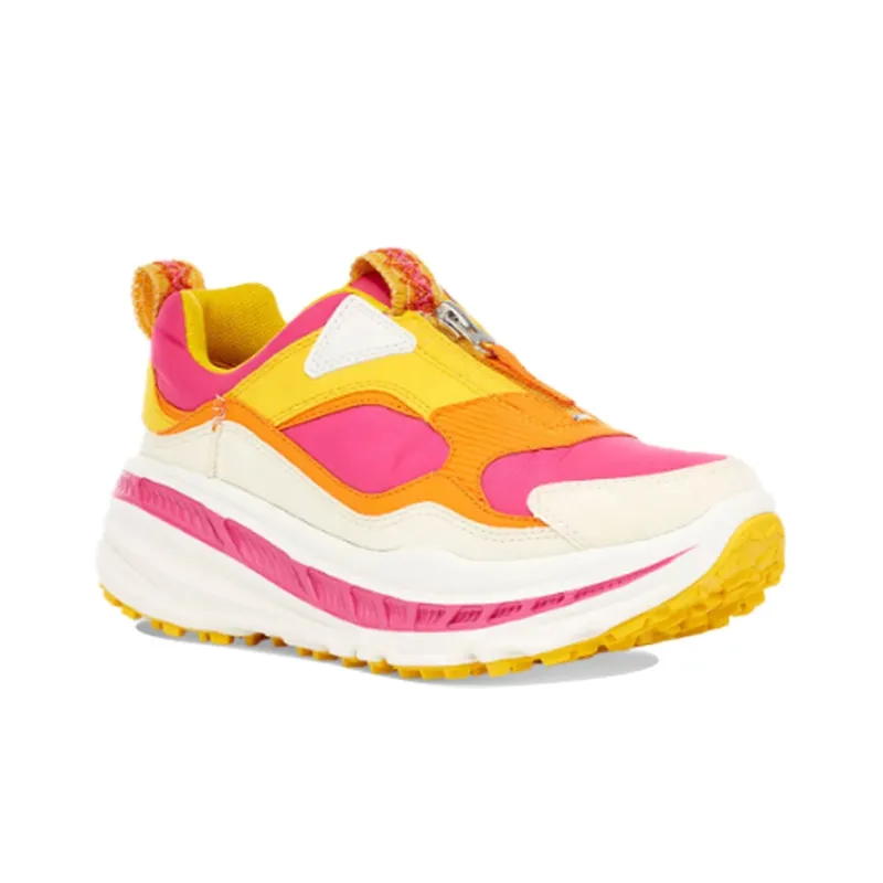 UGG CA805 Zip Low Top Running Shoes Women's Pink Yellow-2