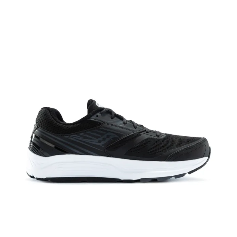 Saucony Echelon 8 Low-Top Running Shoes Men's Black White-1