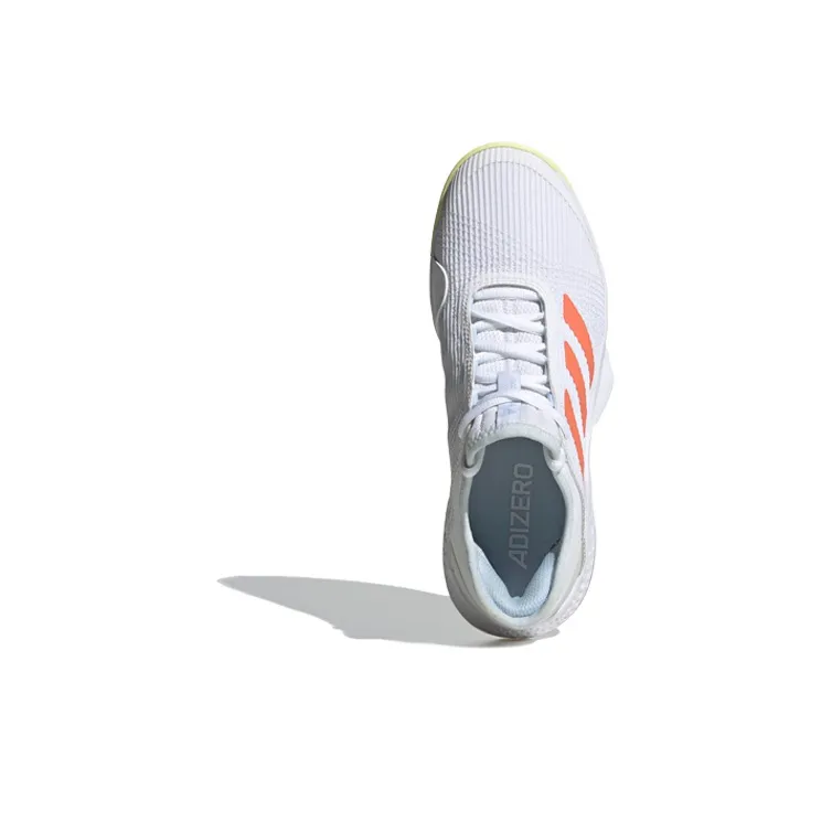 Adidas Adizero Club Slip-Resistant Low-Top Athletic Shoes Women's Gray White Orange-4