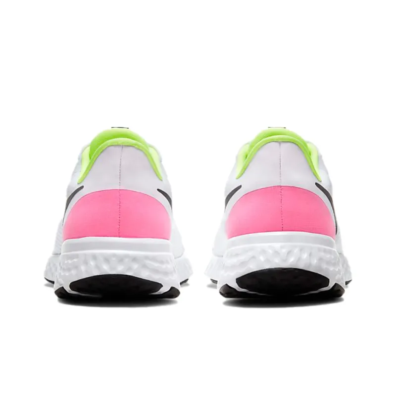 Nike Revolution 5 White/Pink/Green Women's-4