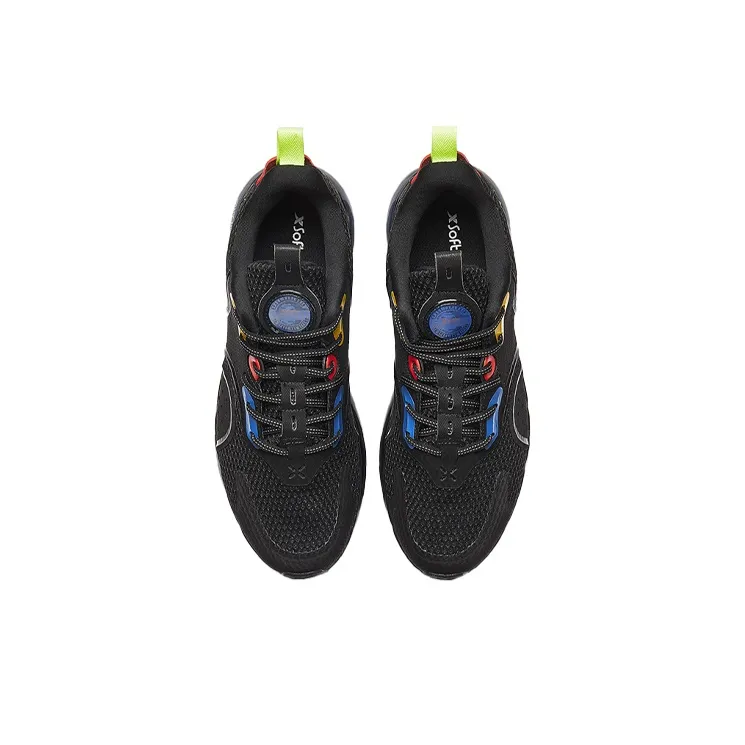XTEP Air Cushions Generation 3 Air Mega3.0 Low Top Running Shoes Men's Black Yellow-1