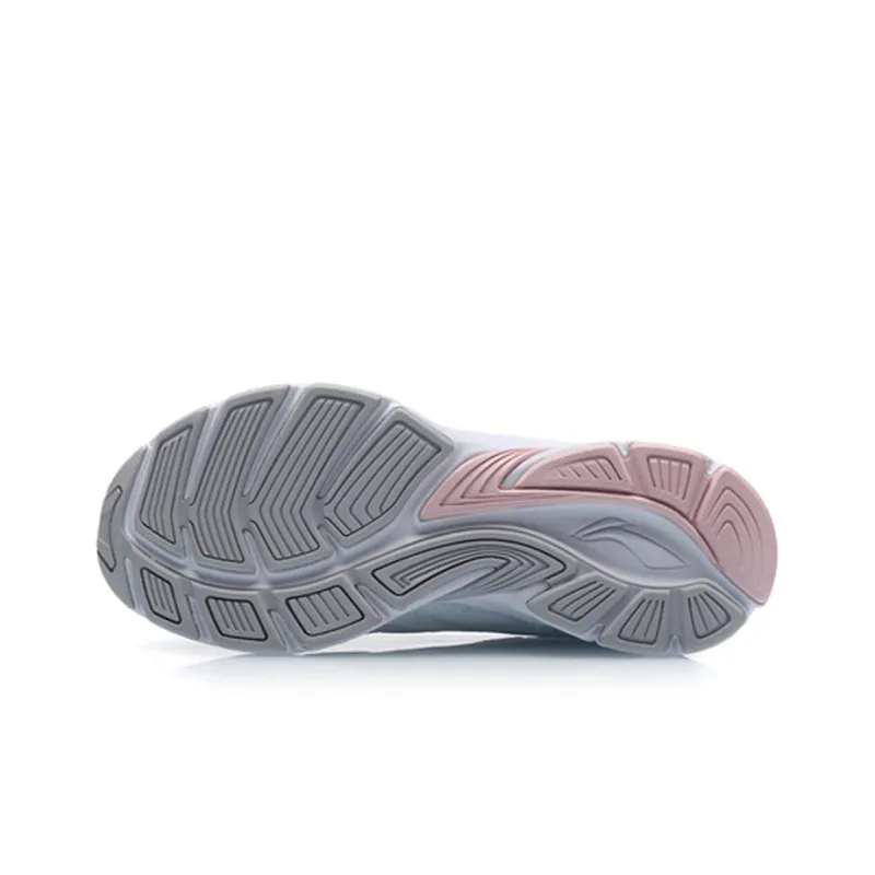 LiNing Low Top Running Shoes Women's White Weak Pink-4