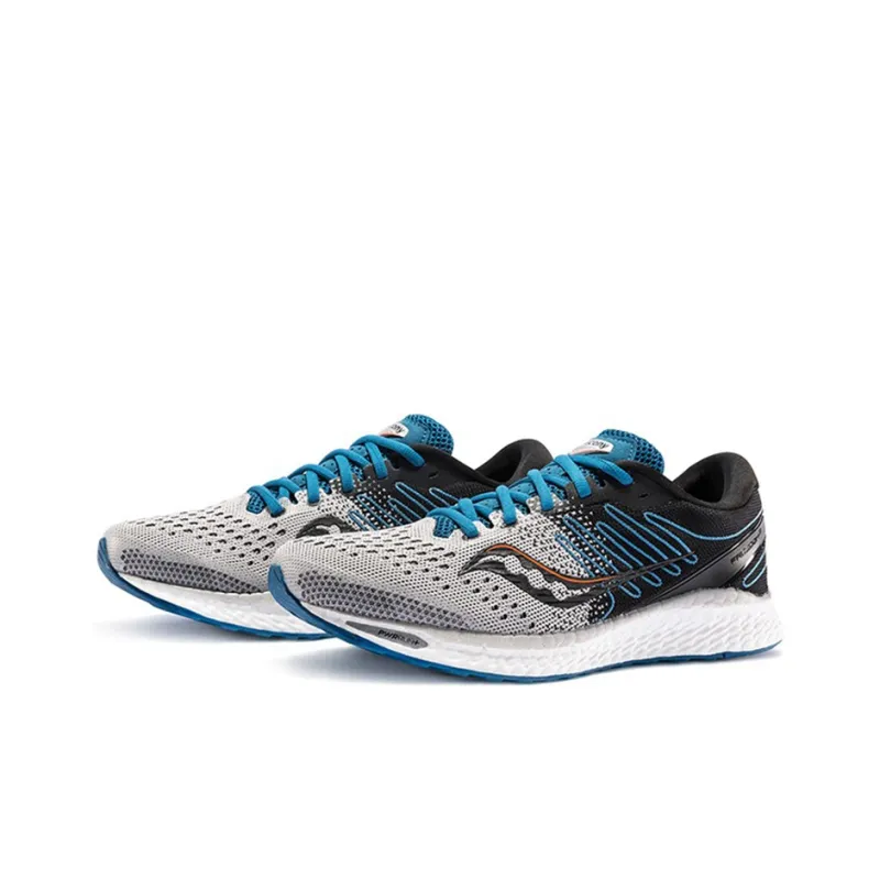 Saucony Freedom 3 Low-Top Running Shoes Men's Gray Blue Purple-2