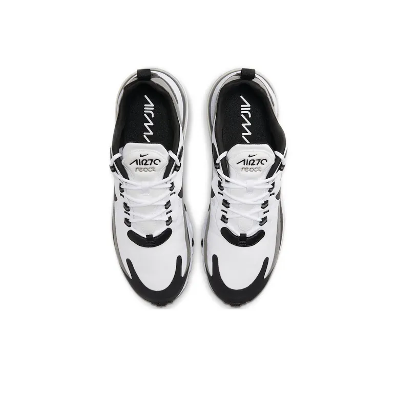 Nike Air Max 270 React White Black Metallic Pewter-4
