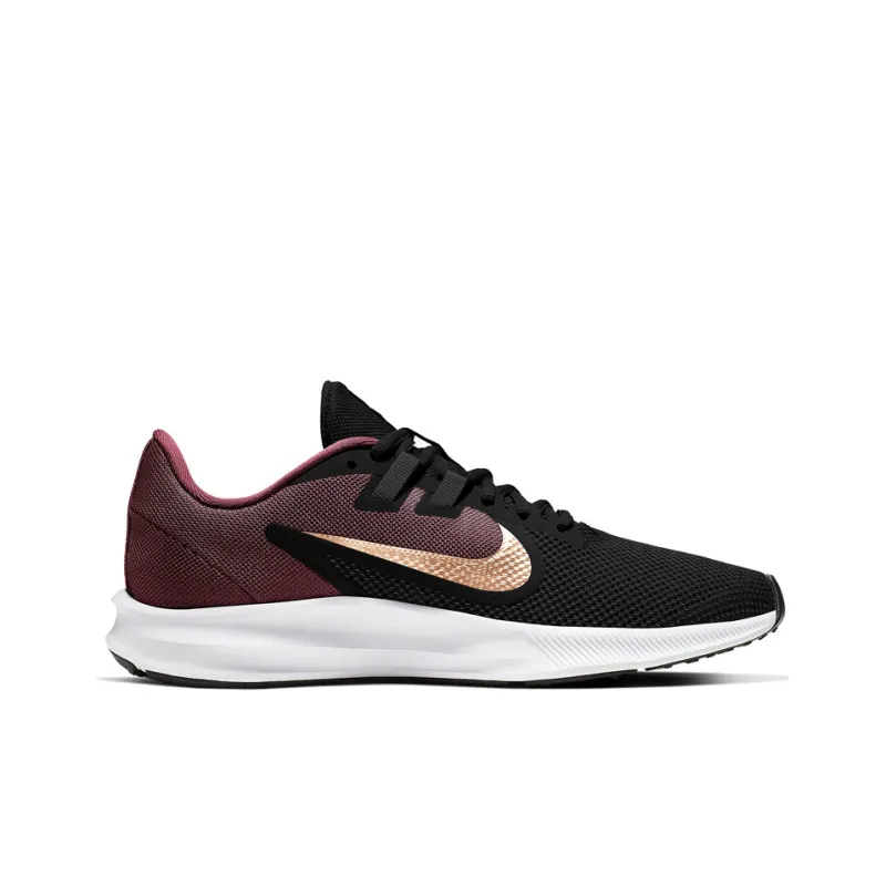 Nike Downshifter 9 Night Maroon Metallic Silver Women's-1