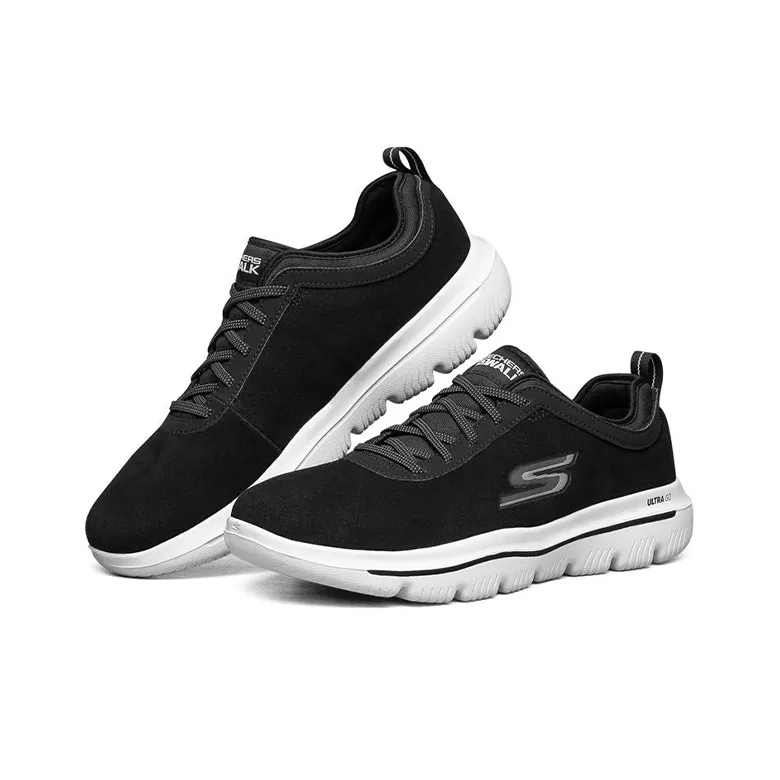 Skechers Go Walk Evolution Ultra Low Top 'Black White'-2
