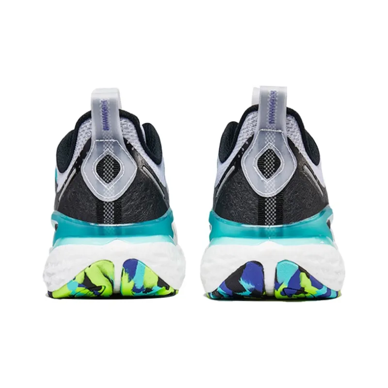 XTEP Power Nest 1.0 Cushioned Slip Resistant Breathable Low Top Running Shoes Men's White Black-3