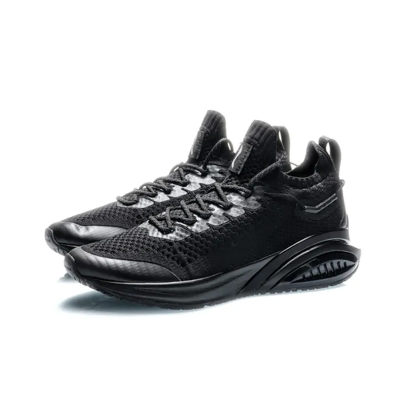 LiNing Cushioning Low Top Running Shoes Men's Black-2